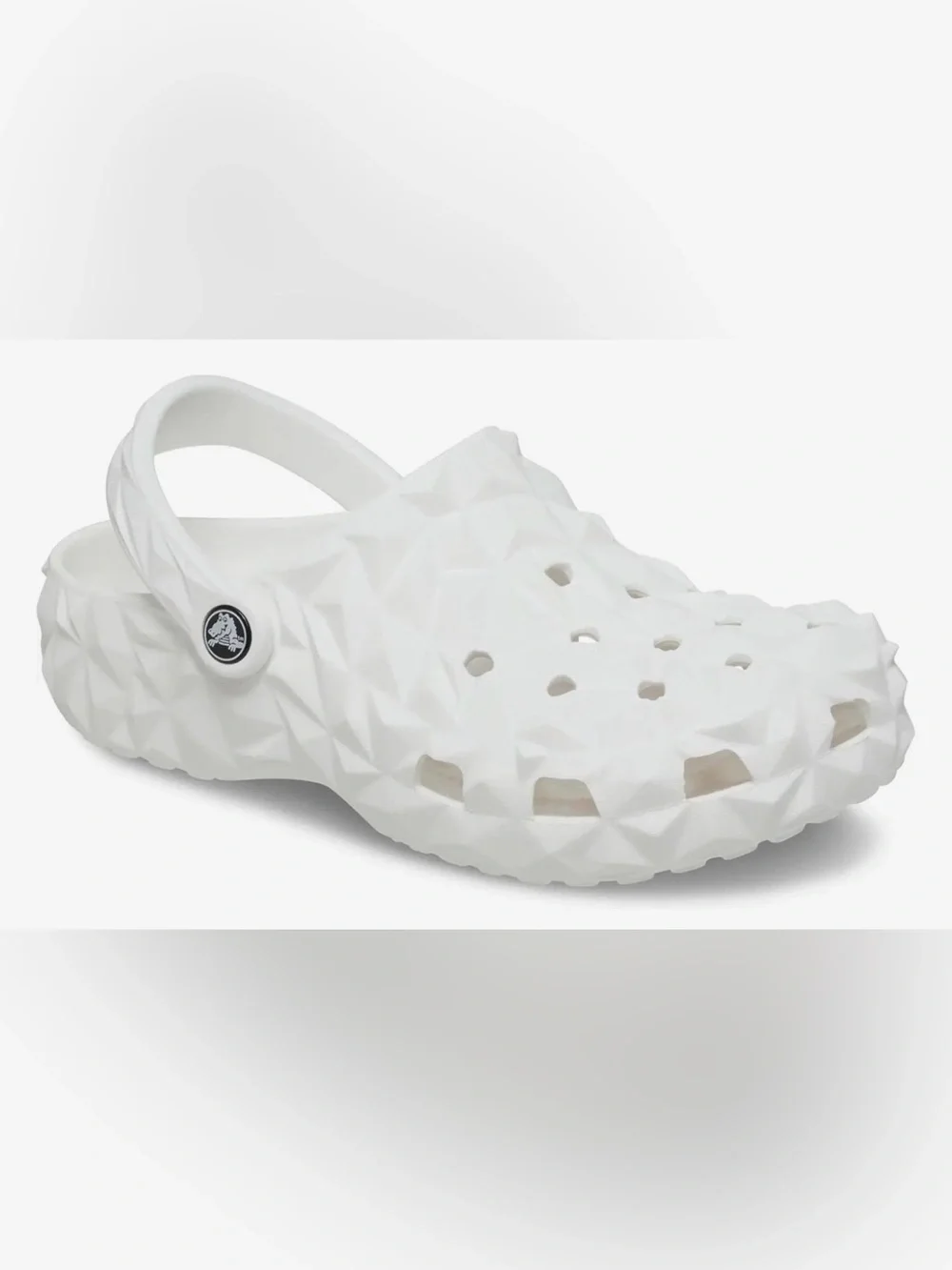 Crocs Classic Men’s Geometric White Slip-On Clogs!!(Men 12)